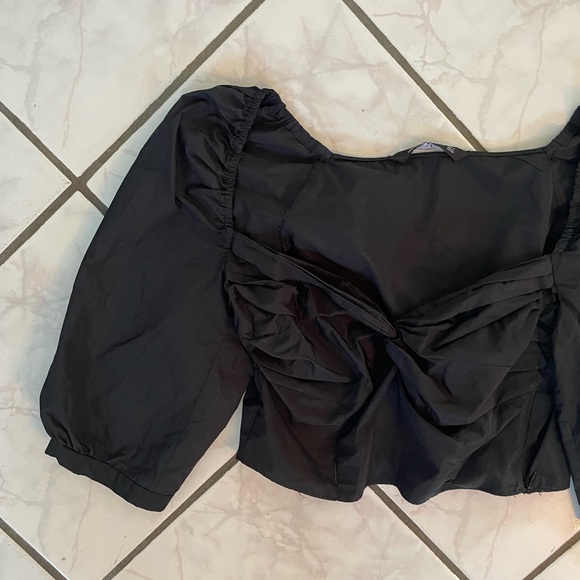 Zara black bustier crop top - Picture 4 of 8